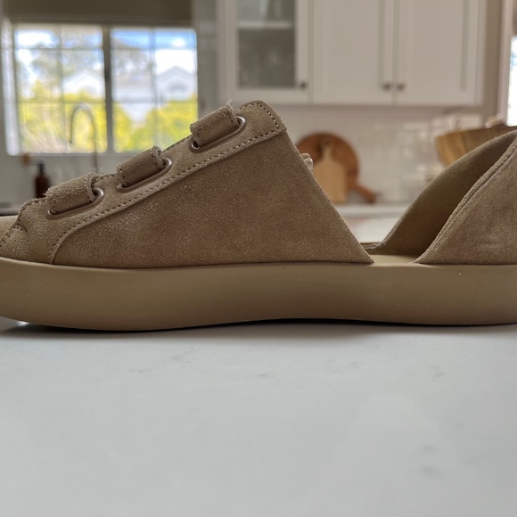 Freda Salvador Libby D’Orsay Sneaker in Stucco Suede, size 7 - Picture 3 of 13